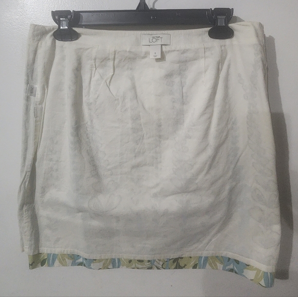 Ann Taylor Loft cotton/lined A-Line skirt women's 6 - Picture 4 of 5